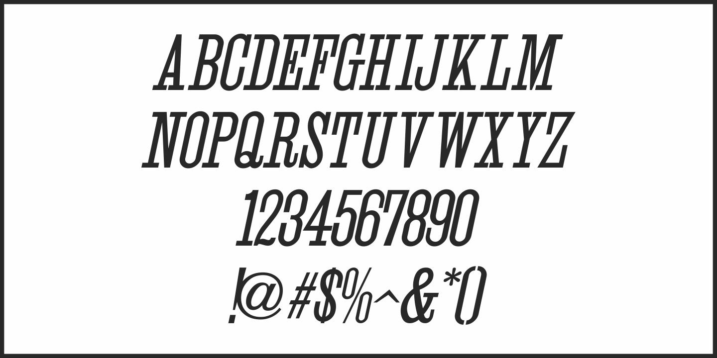 Example font Local Printer JNL #2